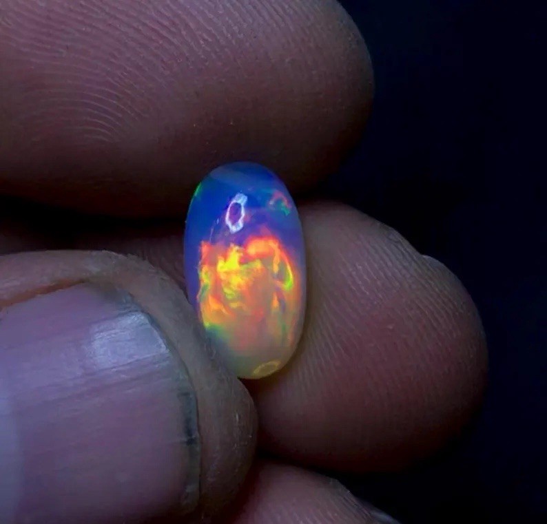 13×7.5×4.5 mm Natural Welo Ethiopian Opal Cabochon Loose GemstoneNS-188