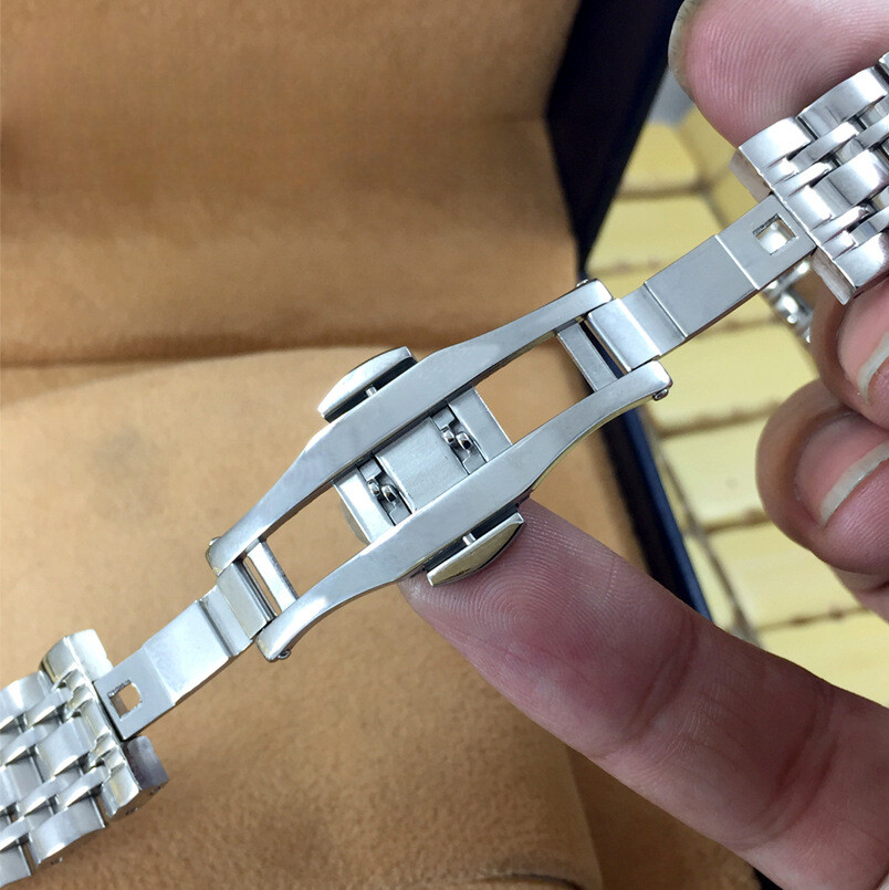 Premium Solid Stainless Steel Watch Band Strap Butterfly Clasp Bracelet 12-26mm