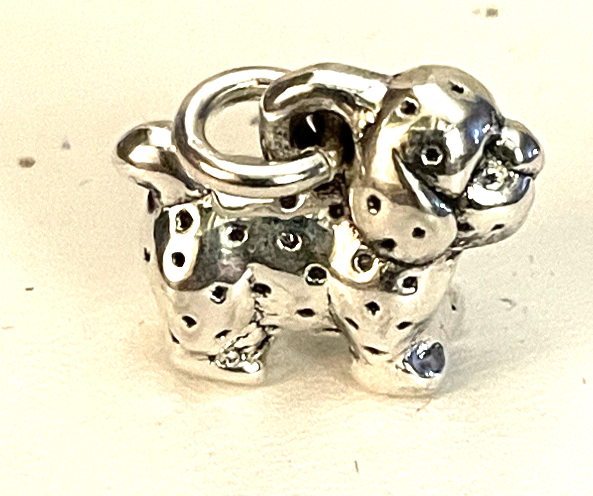 PUPPY CHARM/ PENDANT- STERLING SILVER 2 GRAMS