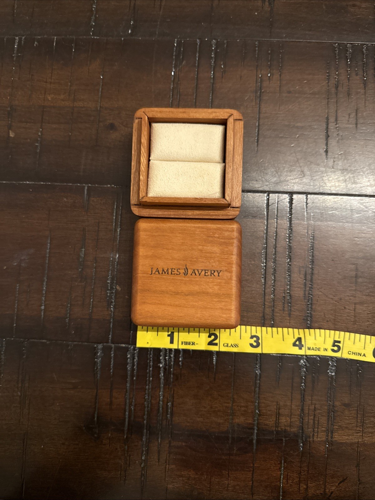 James Avery Wood Keepsake Ring Box