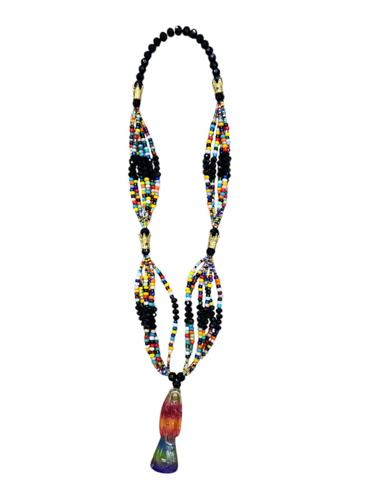 Santa Muerte Rosario 7 color / Holy Death Rosary 7 Color
