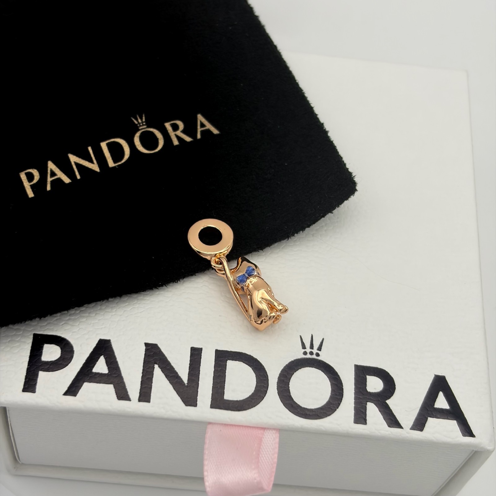 Pandora Sparkling Pet Cat Dangle Charm 925 Sterling Silver, #782259C01