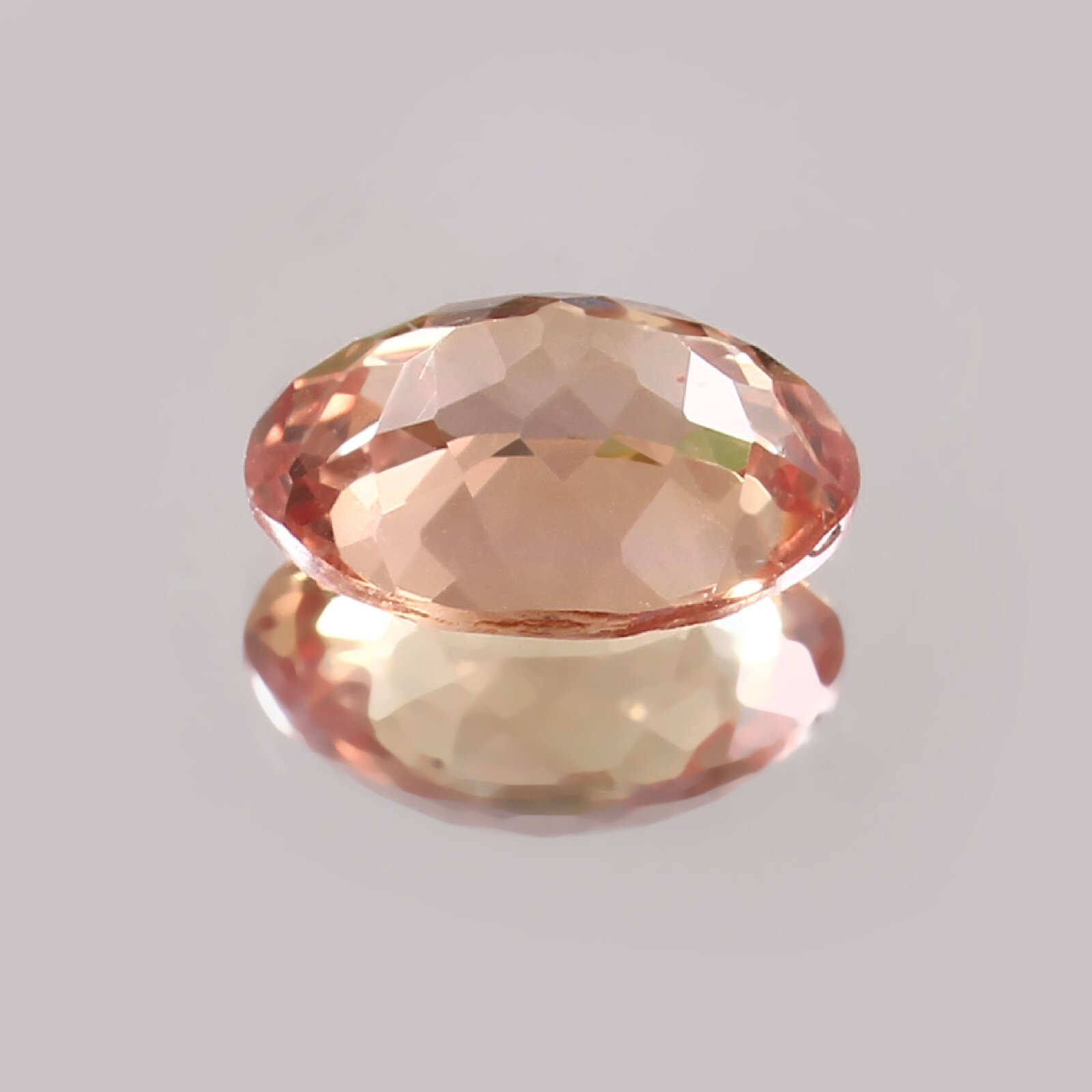 A Natural Flawless Ceylon Padparadscha Sapphire Oval Cut Loose Gemstone 12×10 MM
