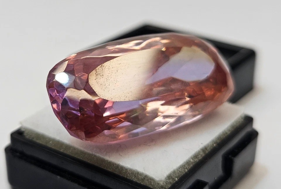 Long Cushion 80+ Ct Metallic Colour Zircon CERTIFIED Loose Gemstone