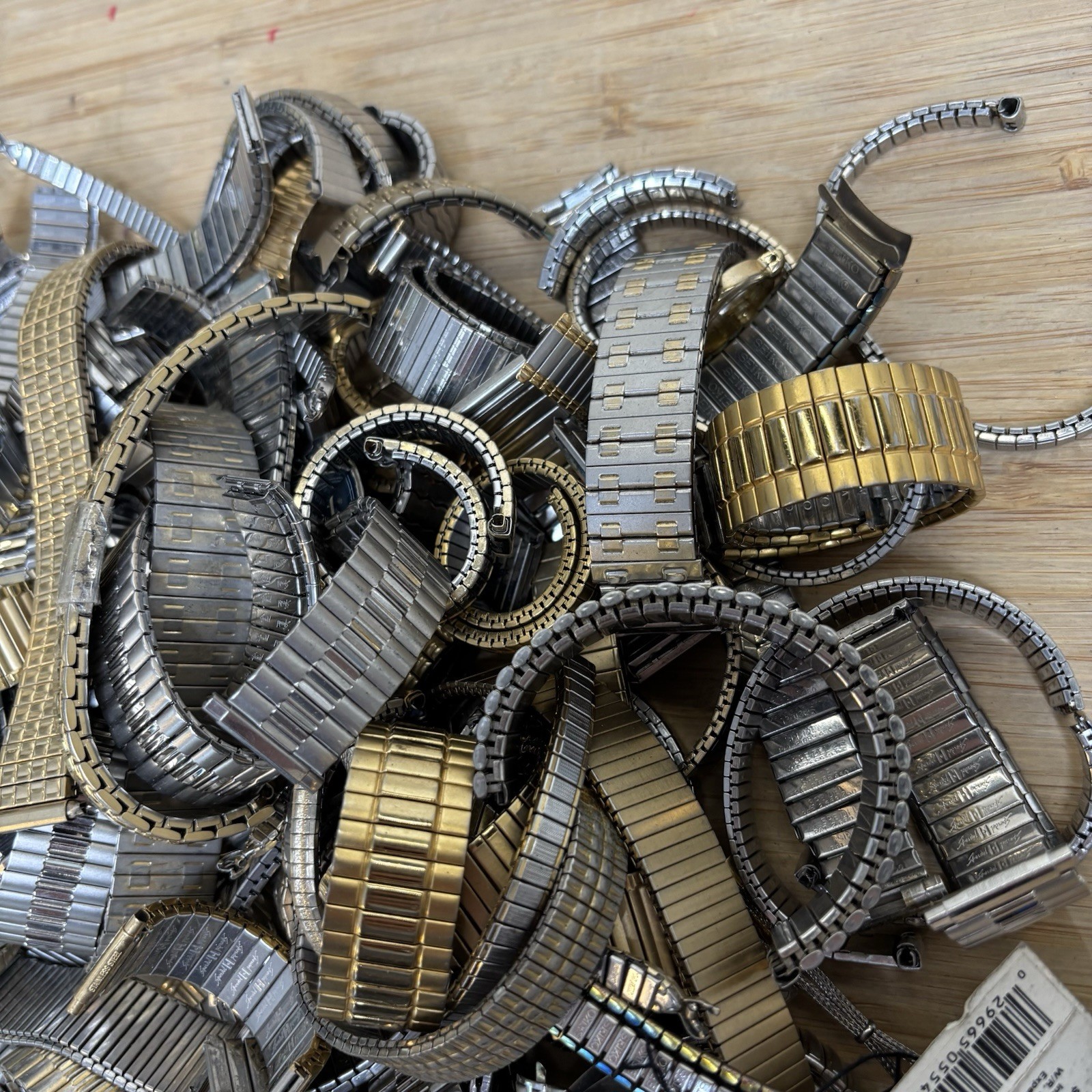 5 Lbs Vintage Stainless Expansion Bracelet Band Watch Lot Junk Parts