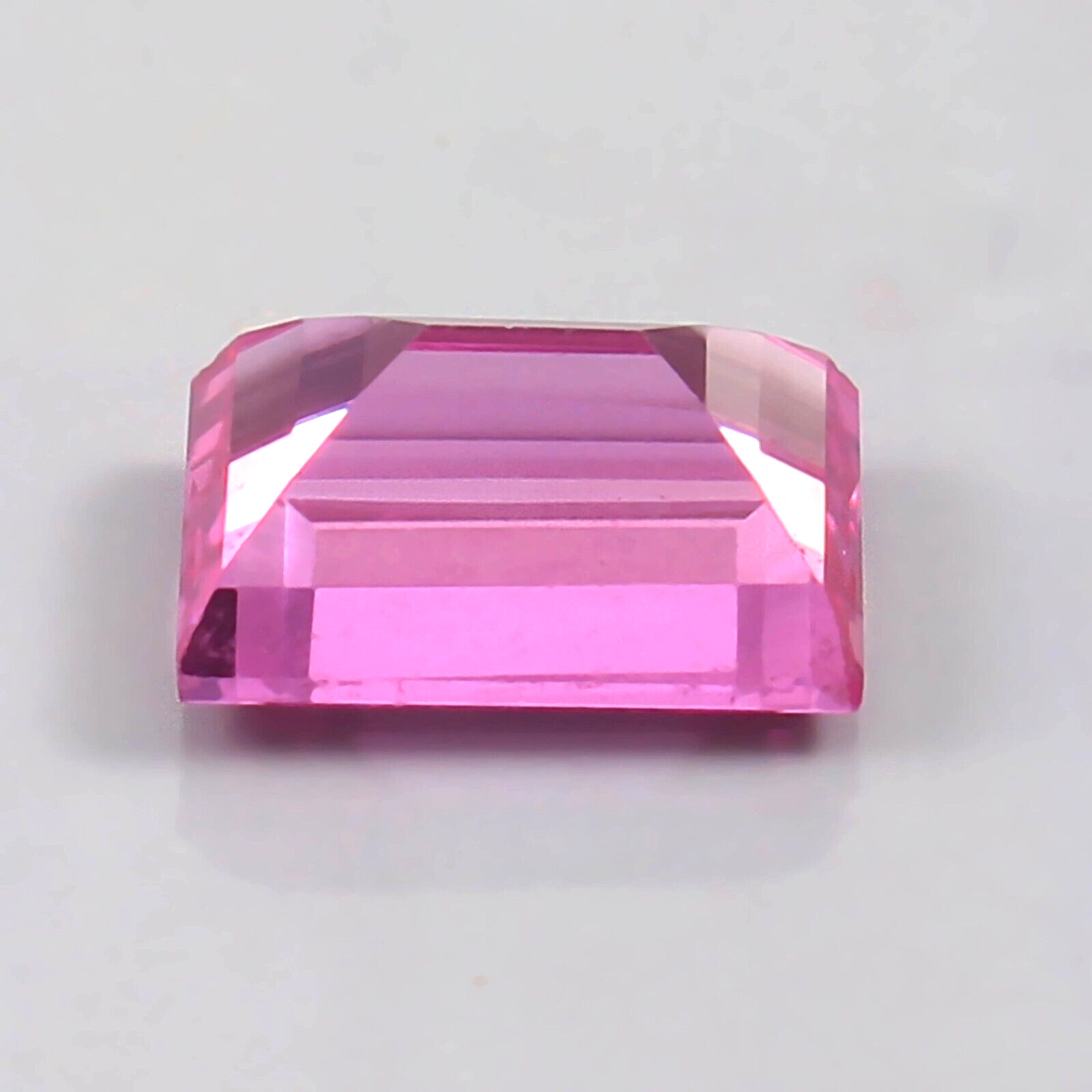 AAA Natural Flawless Ceylon Pink Sapphire Baguette Loose Gemstone Cut 12×10 MM