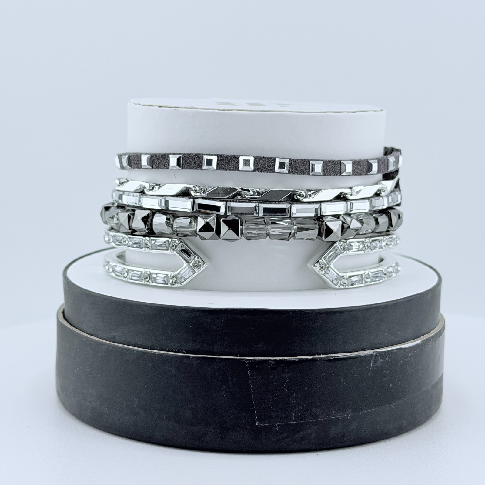 Bomb Party RBP7847 Fall Stacks “All Roads Point To Yes” Hematite & Silver