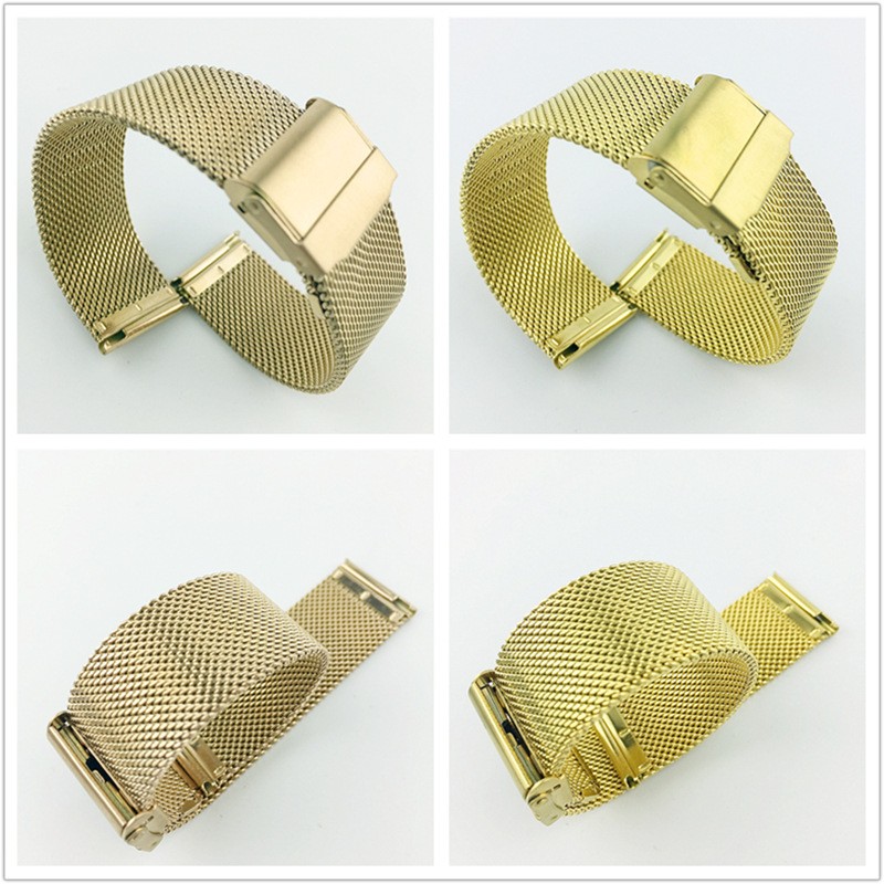 0.6 Line Milanese Quick Release Watch Strap Stainless Steel Mesh band 12mm-24mm