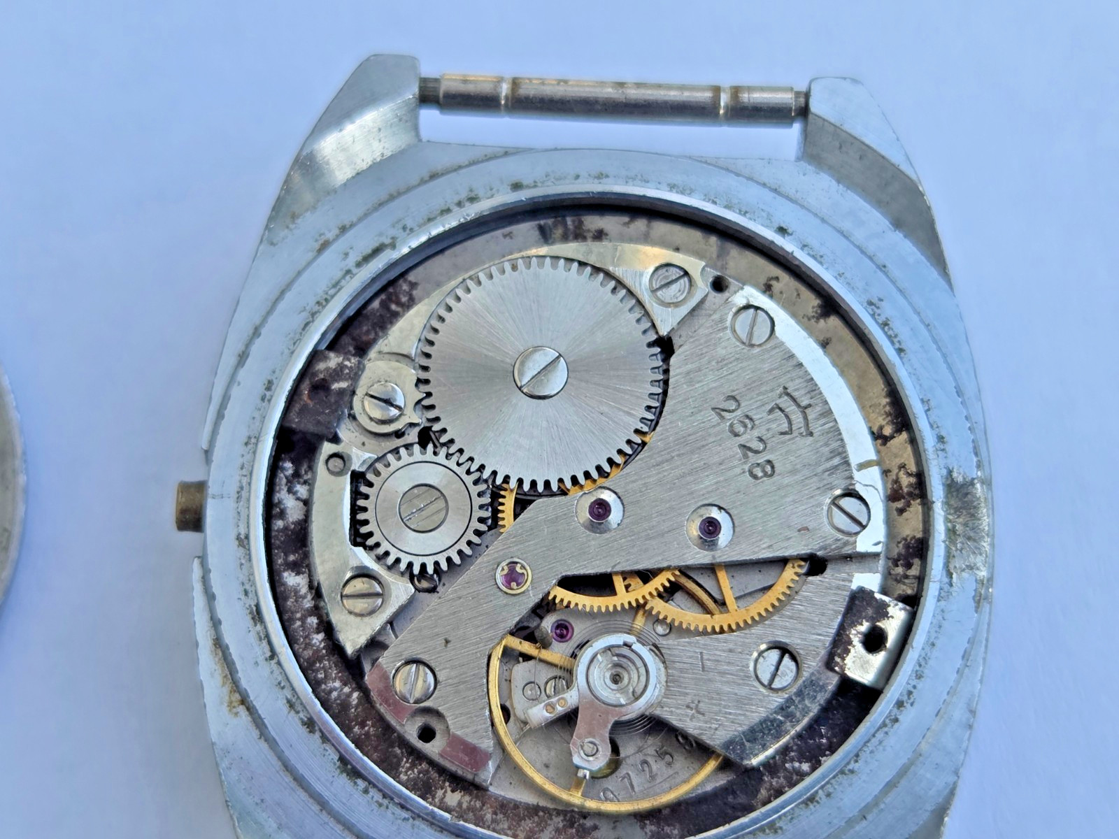 Russian Wristwatch Watch Raketa , Rocket . Made in USSR . Not working for parts.