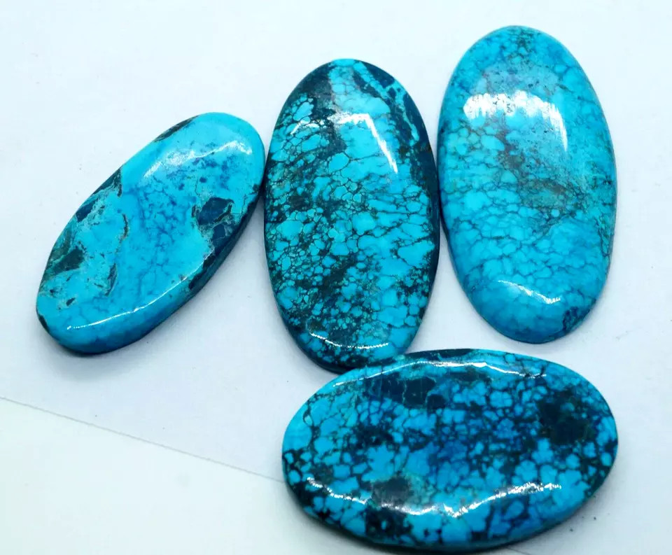 AAA+Certified 248 CT Natural Blue Spiderweb Arizona Turquoise Loose Gemstone Lot