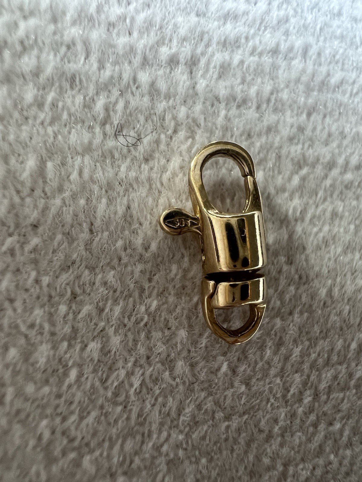 14K Solid Gold Dog Clip Swivel Lobster Clasp w Loop 14×4.5mm 13x4mm