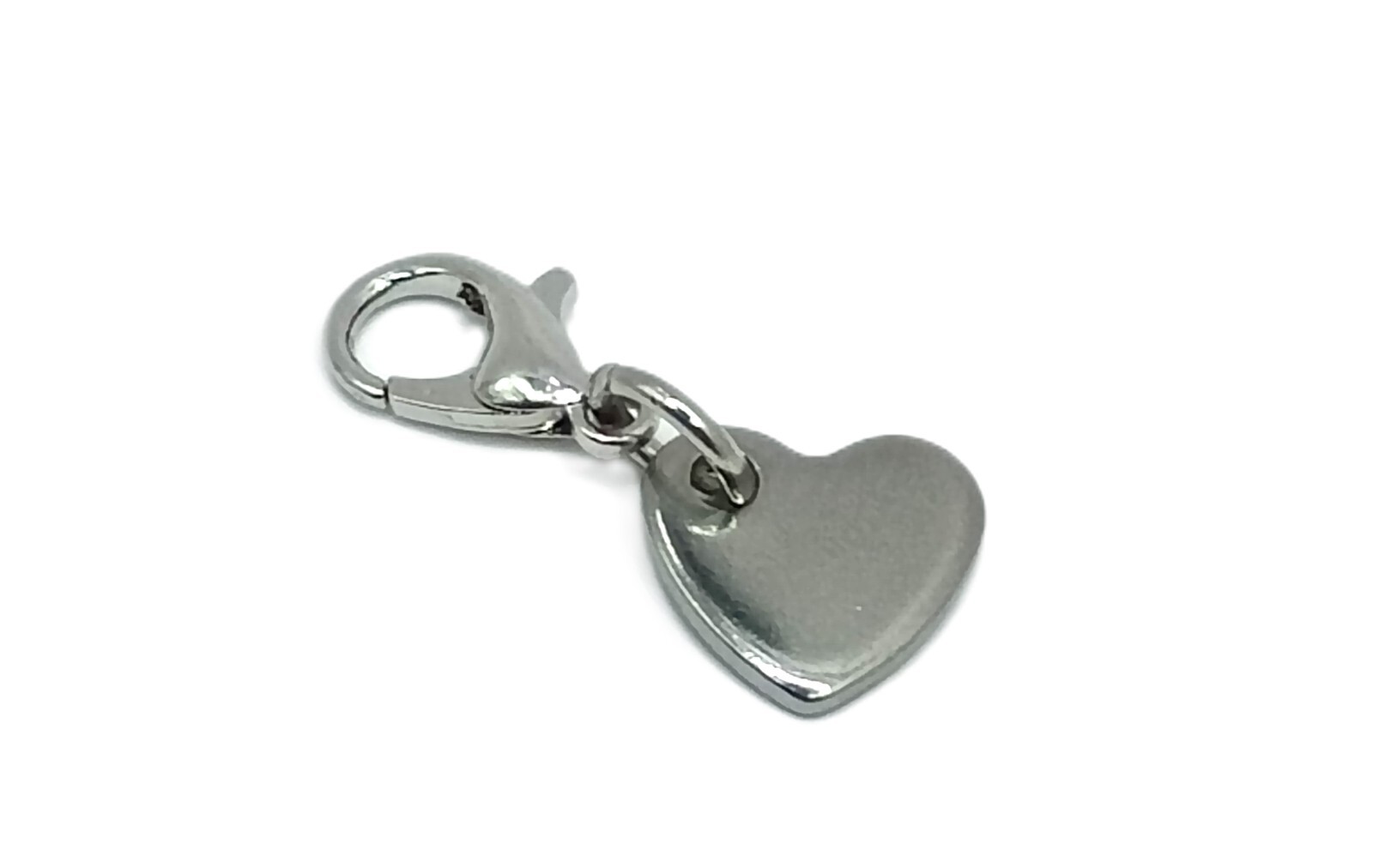 Heart Charm Toggle Necklace | Removable Heart Tag | 316L Premium Grade