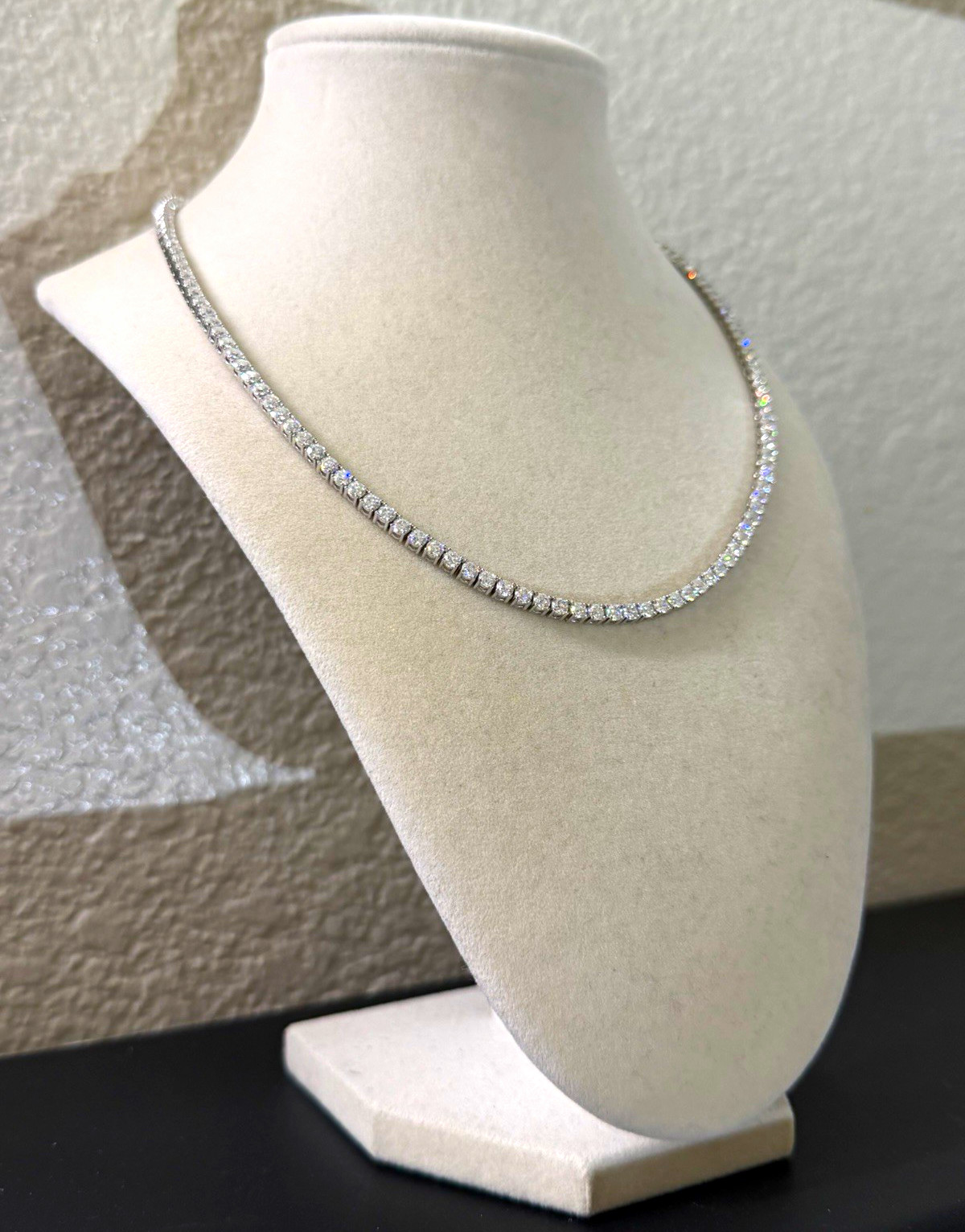 18 inch 3mm – 925 Sterling Silver Moissanite Tennis Chain