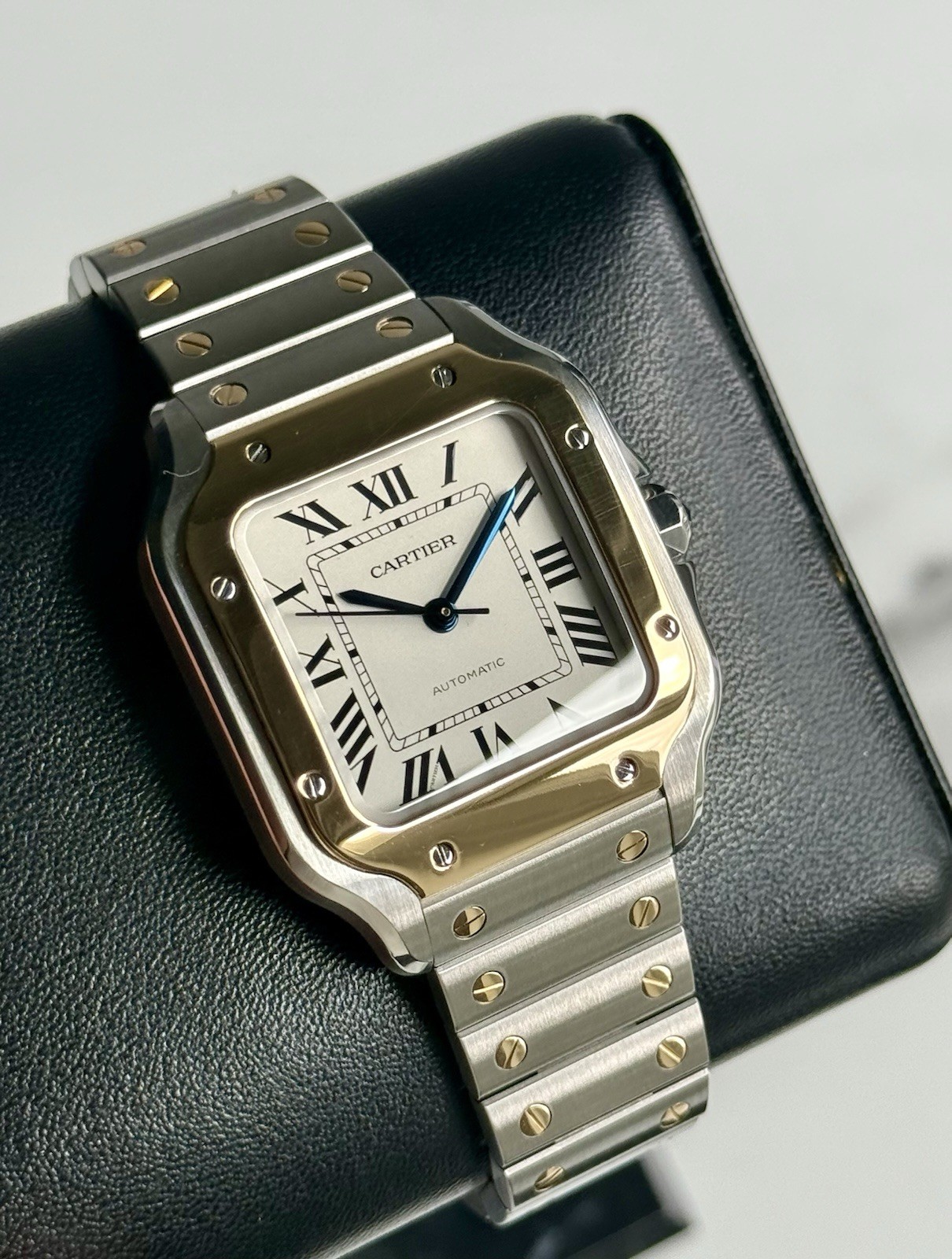 Cartier Santos Two Tone W2SA0007 Steel & Gold Automatic Fullset Original Receipt
