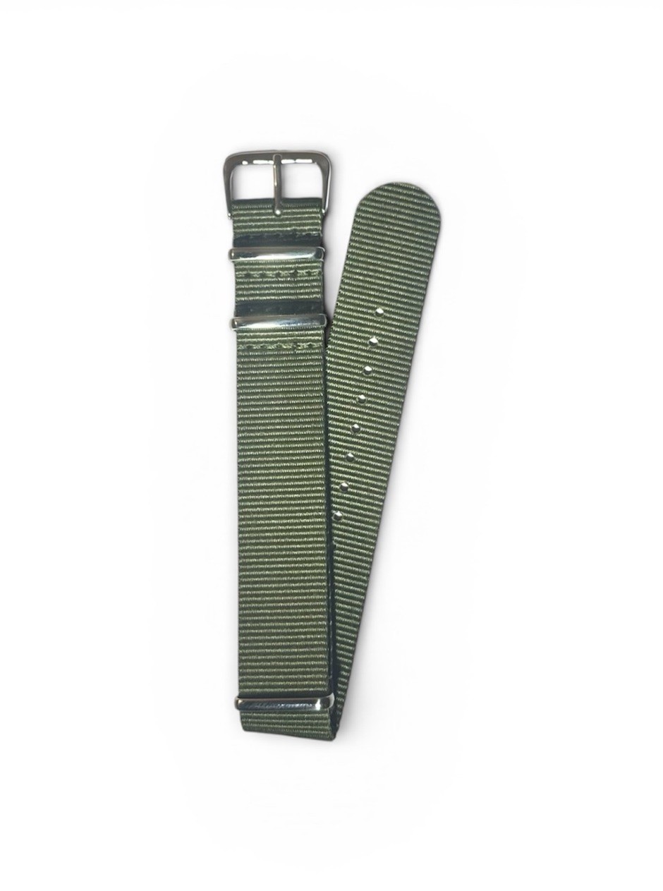 22mm-Green-Premium Ballistic Nylon -G10 Military Strap-Diver Sport Watch Band