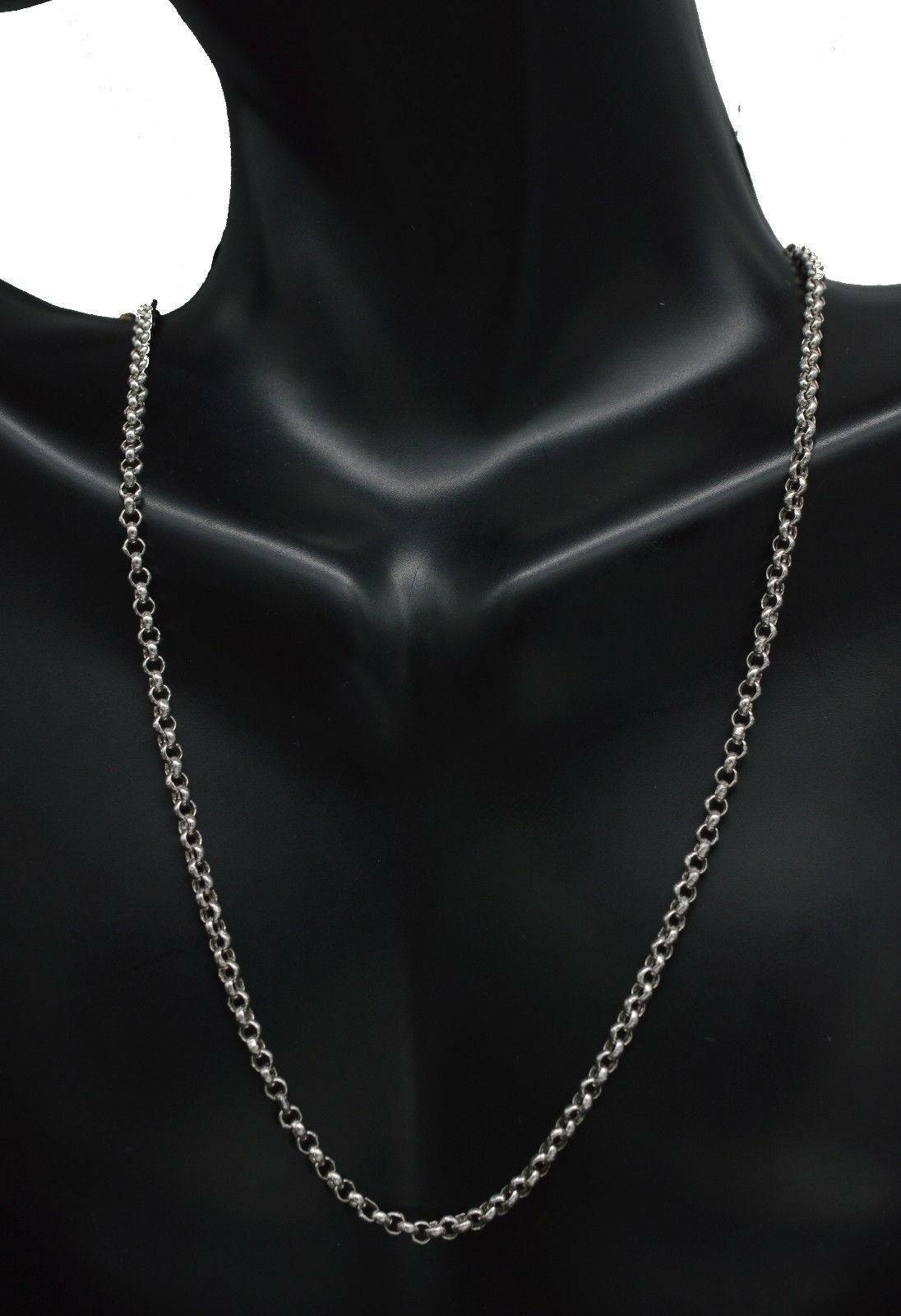 NEW 14k Solid white or Yellow Gold 2.3mm Rolo Chain 16″ 18” 20” 22” 24” 30″