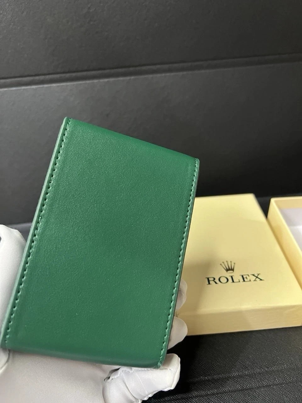 Rolex Case Leather Travel Pouch Service Center Premium Version-Gift For Watch