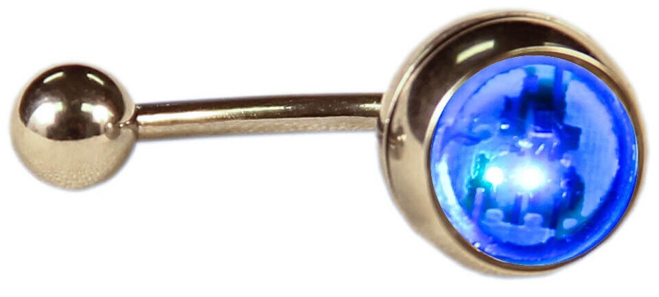 LED Multi Color Light Up Belly Button Navel Ring -Soft, Auto Color Changing