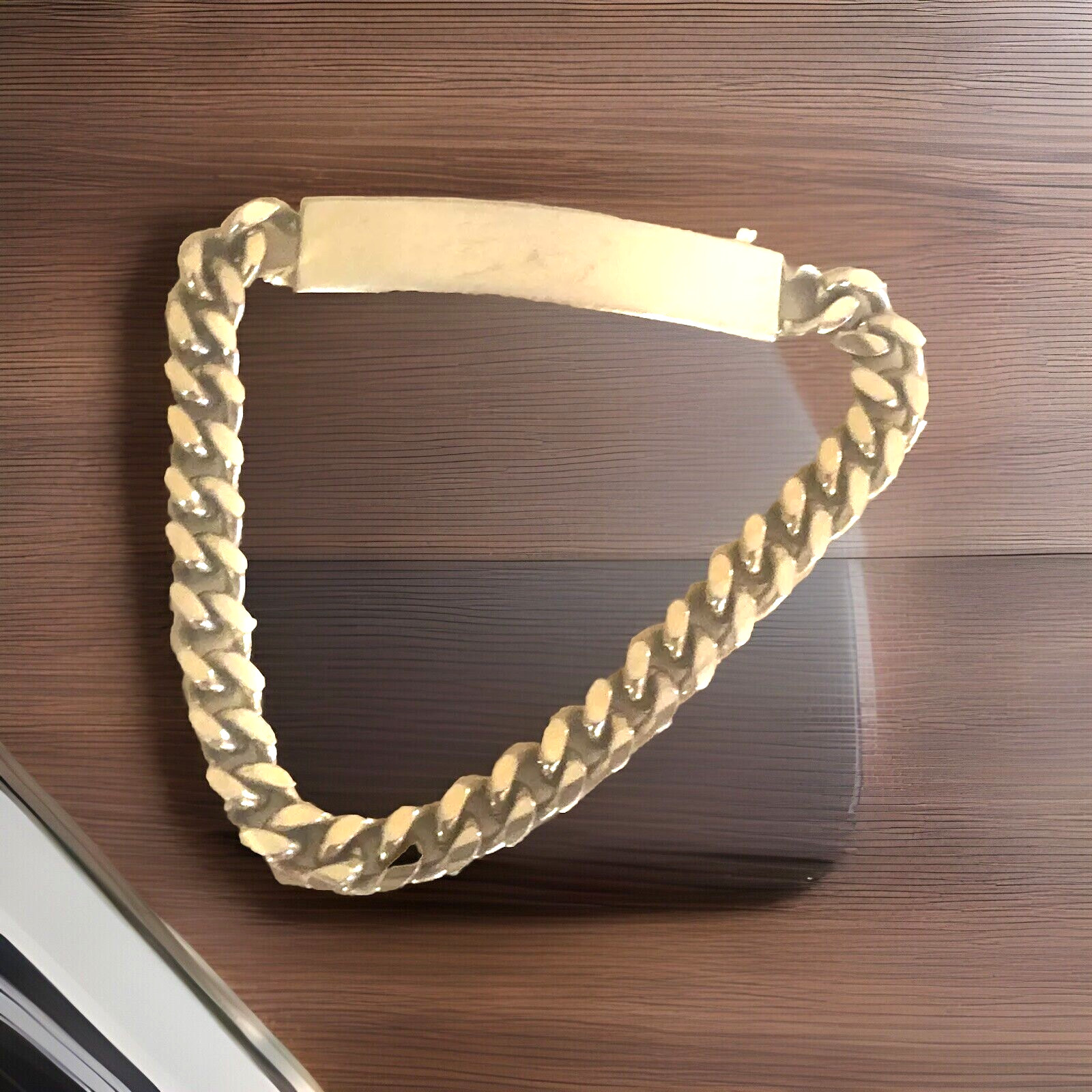 Vintage Speidal ID Identification Chain Bracelet Gold-tone Metal INGRED. ELLEN
