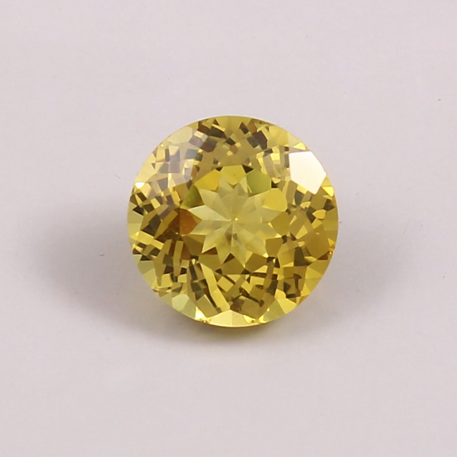 AAA Extreme 8×8 MM Natural Ceylon Yellow Sapphire Loose Round Gemstone Cut