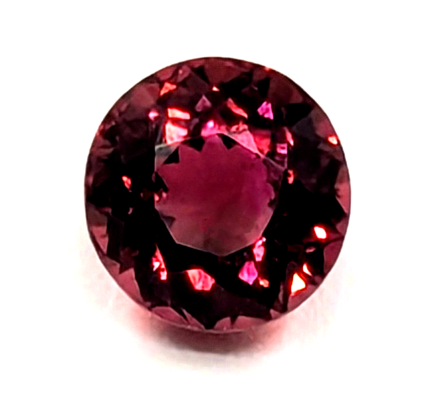 6mm Natural Rubelilte Tourmaline Round Unheated Sri Lanka 1.35ct VIDEO