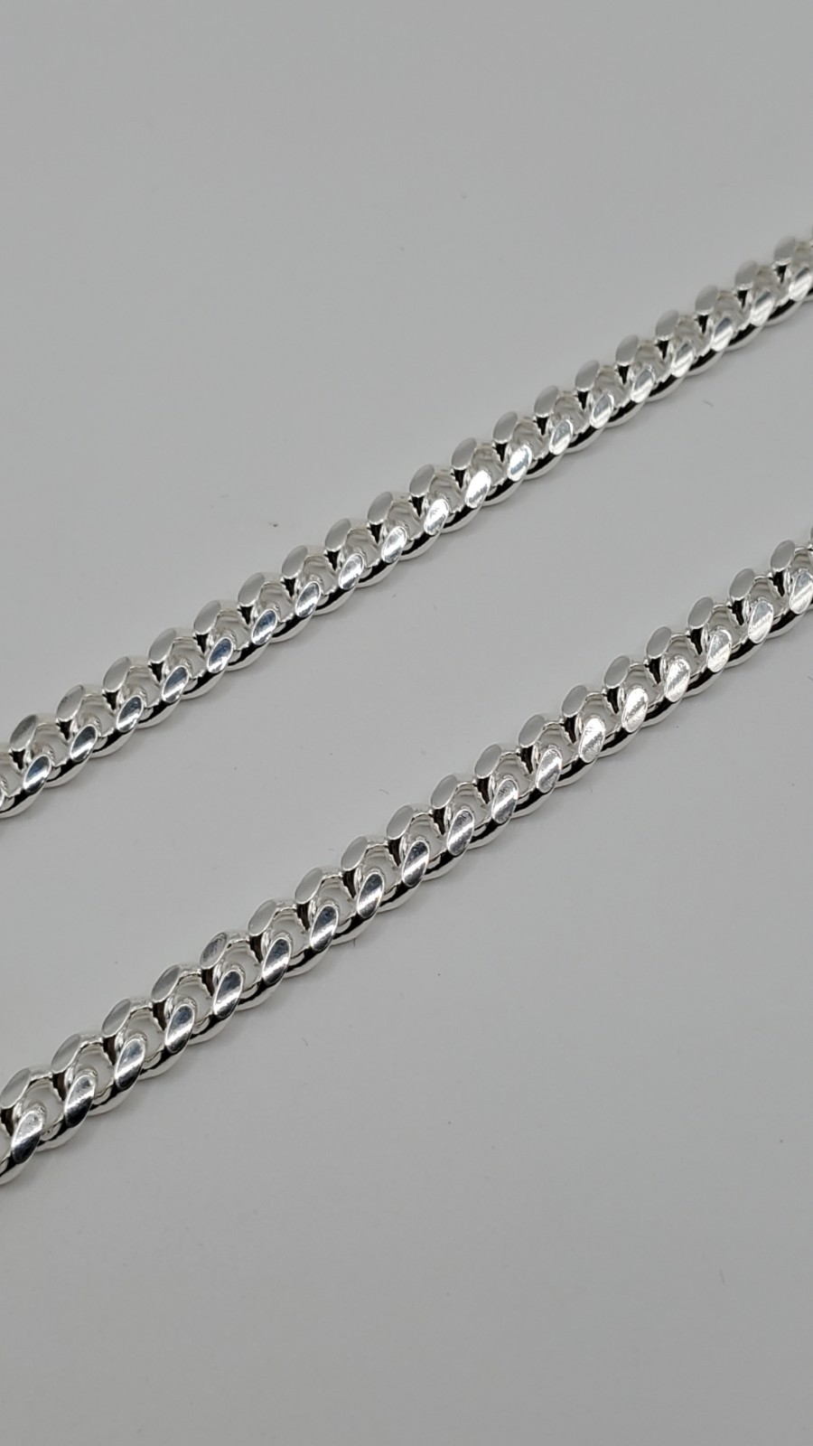 Solid 925 Sterling Silver Miami Cuban Chain 6.8mm 24″ Box Lock Men Italy, NEW