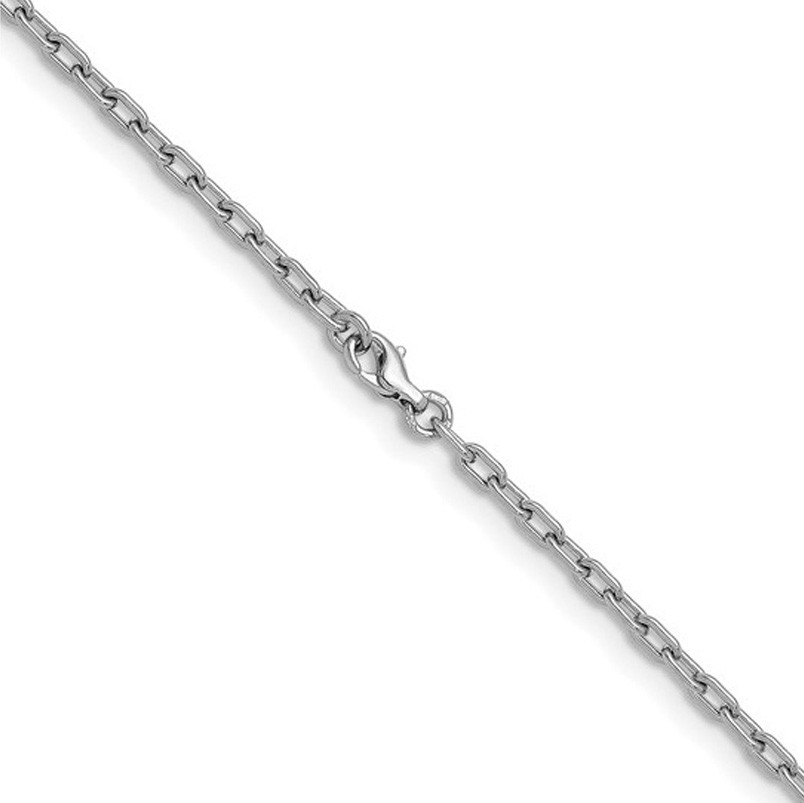 3.3mm Platinum PT950 Solid Fancy Link Cable Chain Necklace 18″ 20″ 24″ or 30″