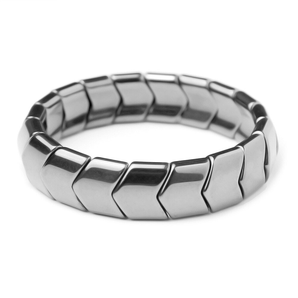 New Arrow Hematite Bracelets Men Weight Loss Magnetic Therapy Bracelets Unisex