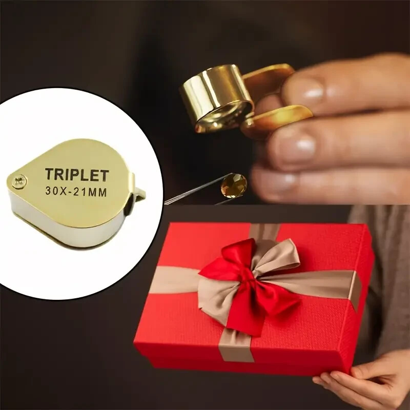 30X Jewelers Loupe Magnifier Pocket Magnifying Glass Coin Jewelry Loop Eye