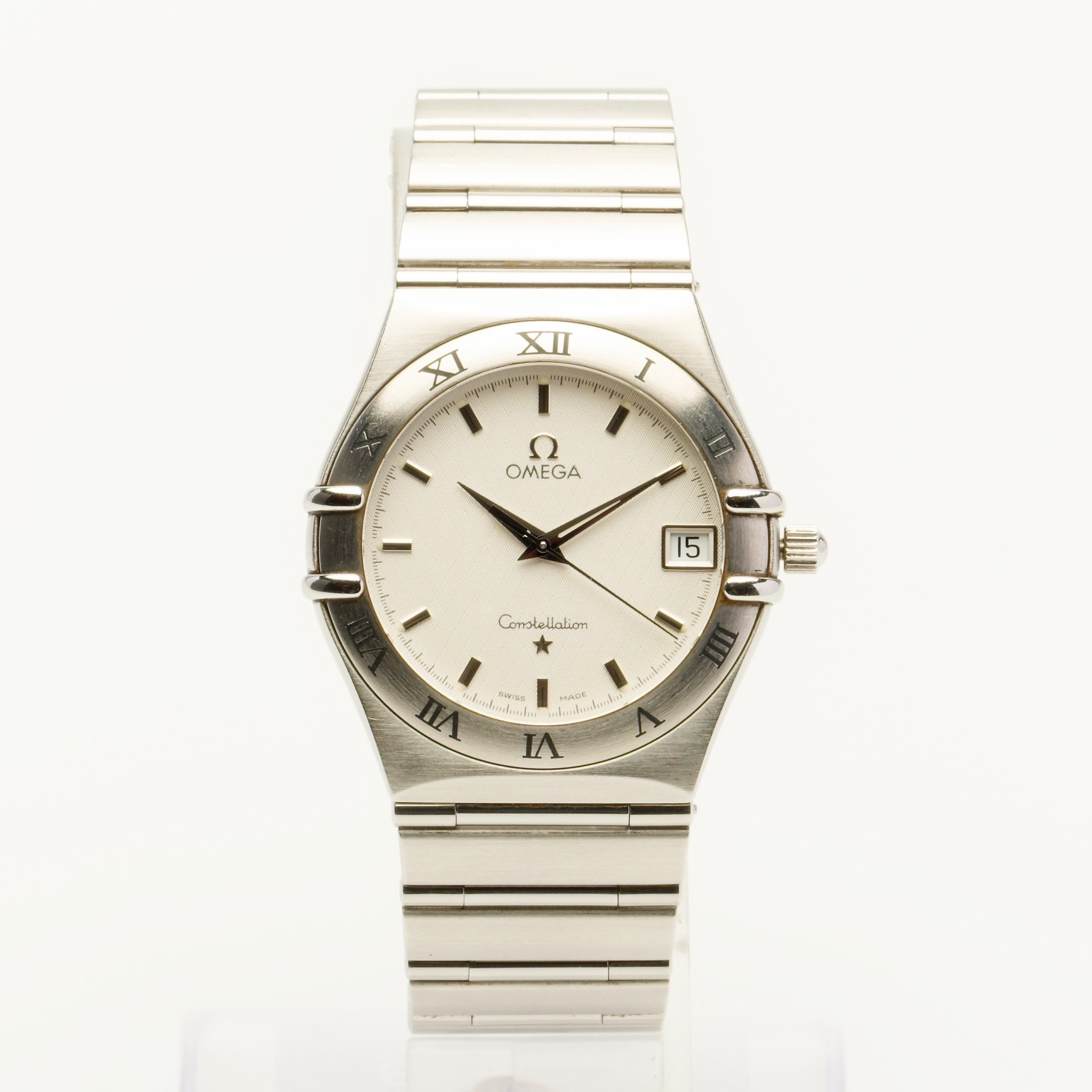 [Full Set] OMEGA Constellation 15123000 Cal.1532 34mm White Quartz Men’s Watch