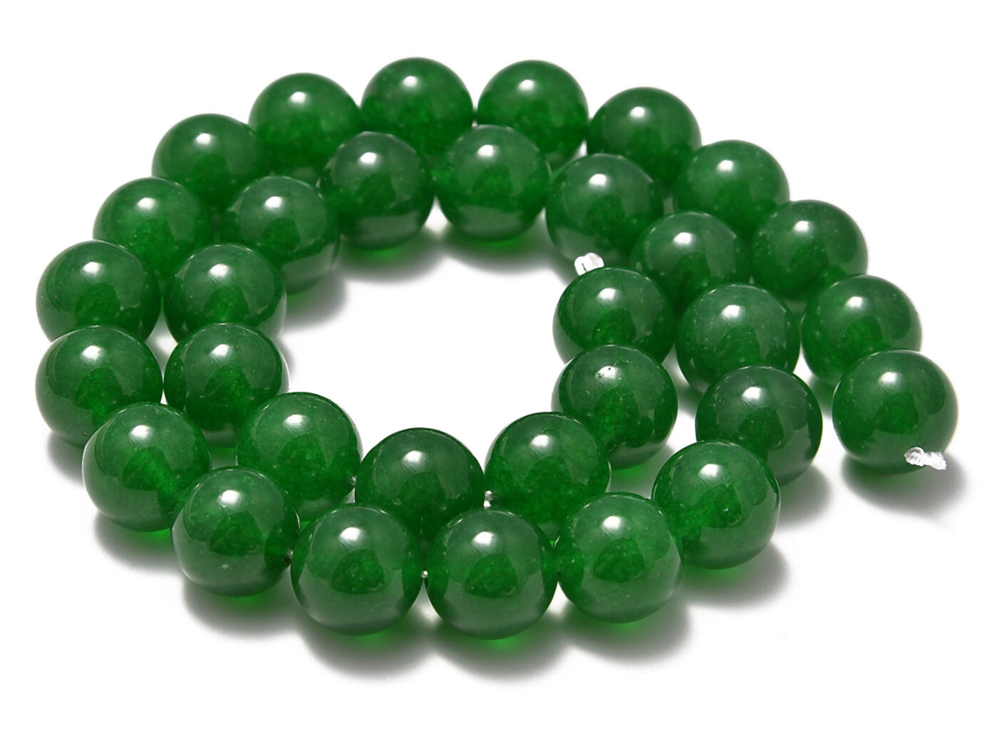 Natural Malay Green Jade Smooth Round Loose Beads 15″ 4mm 6mm 8mm 10mm 12mm