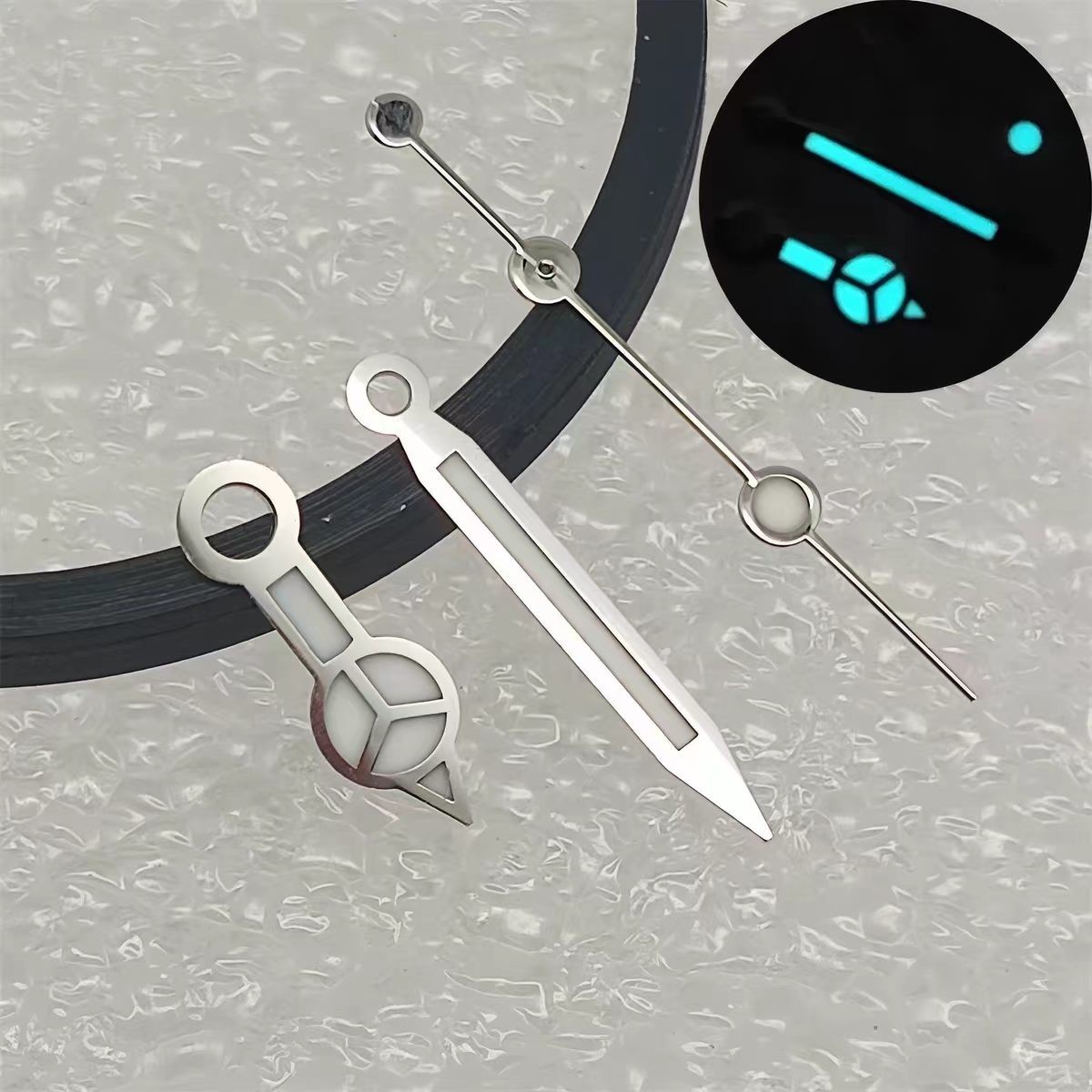 DIY Watch Dial Hands 28.5mm for For R DEEPSEA 2824 STP1-11 Movement Watch Face