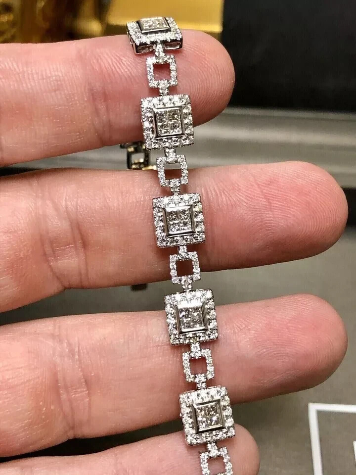 6Ct Lab-Created Diamond Women’s Gift Tennis Bracelet 14K White Gold Plated