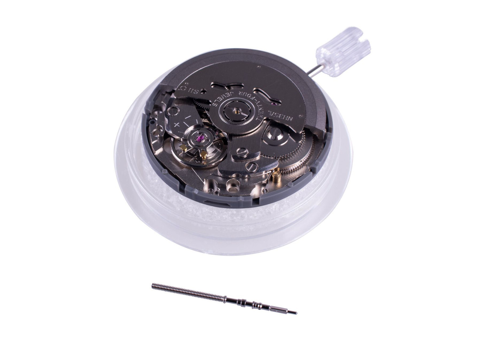 Automatic Watch Movement For Seiko (SII) NH35 NH35A at 3 w/ White Date Disc