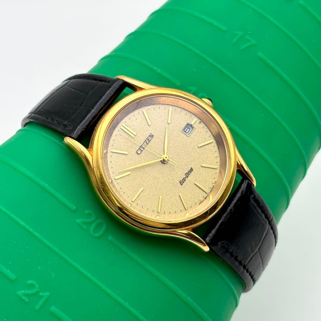 Citizen Eco-Drive Solar Men’s Date Watch Gold Dial