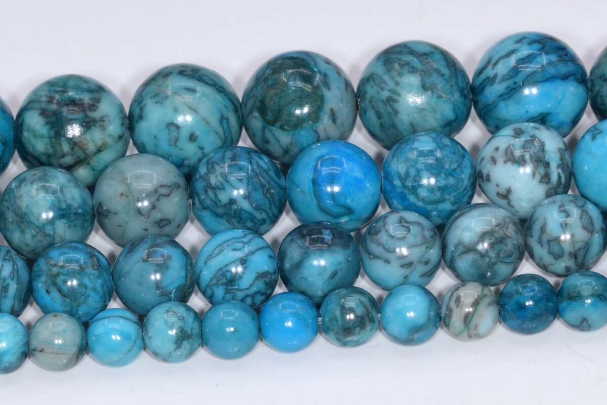 Blue Crazy Lace Jasper Beads Grade AAA Round Gemstone Loose Beads 6/8/10/12MM