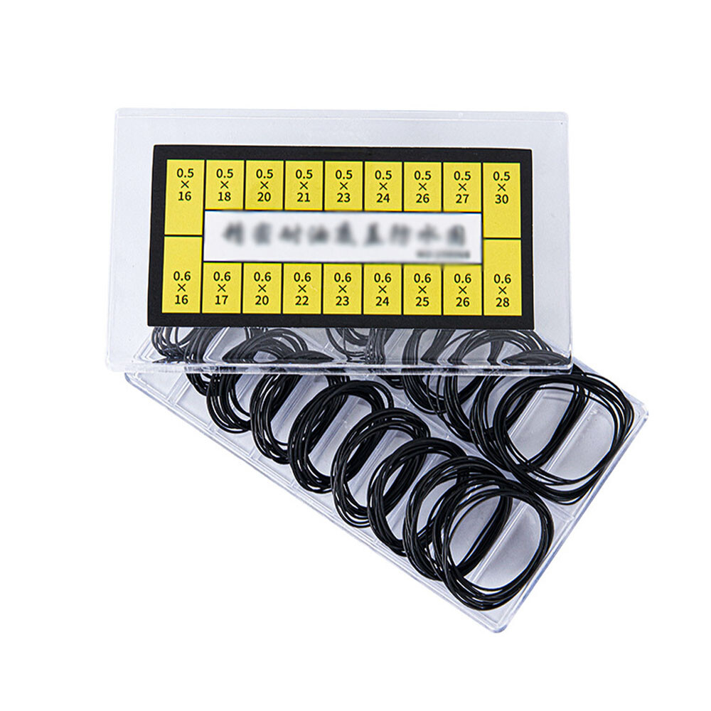 1 Box of Rubber Watch Case Gasket Watch Seal Washers Watch Back Gaskets Kit