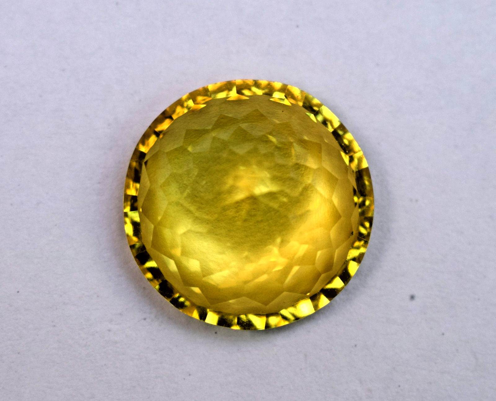 25 CT Natural Yellow Sphene Master Round Cut Certified Loose Gemstone Rare Find