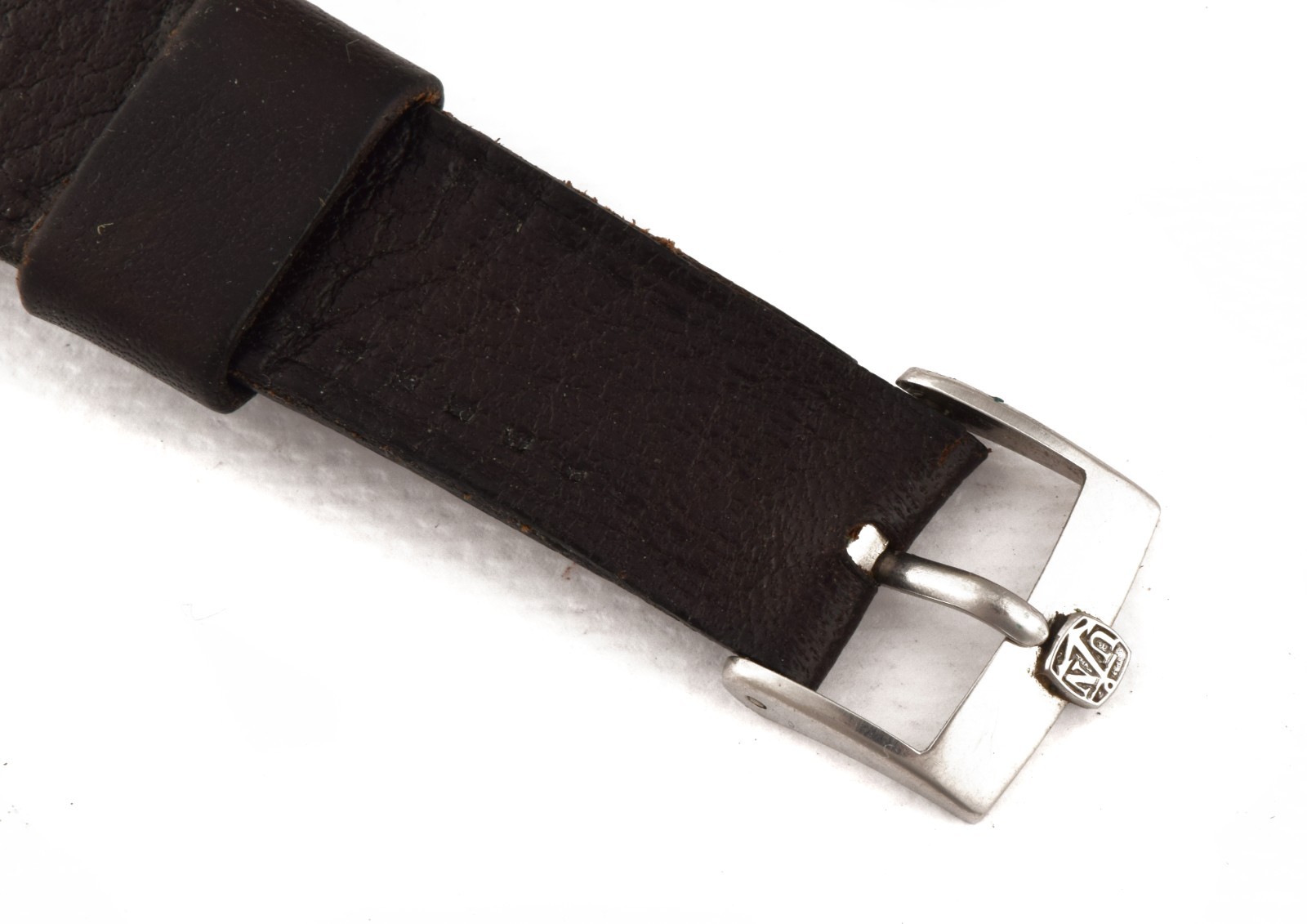 Vintage Ulysse Nardin leather strap for 18mm fixed lugs, with steel buckle (used