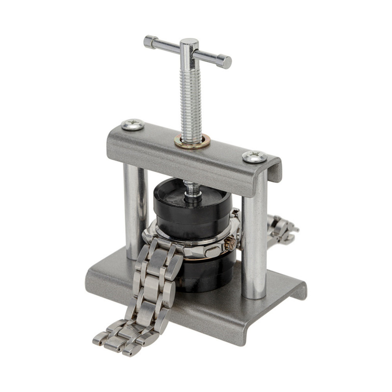 Watch Repair Tool Set Press for Back Case Covers with 12 ABS Mold Attachments