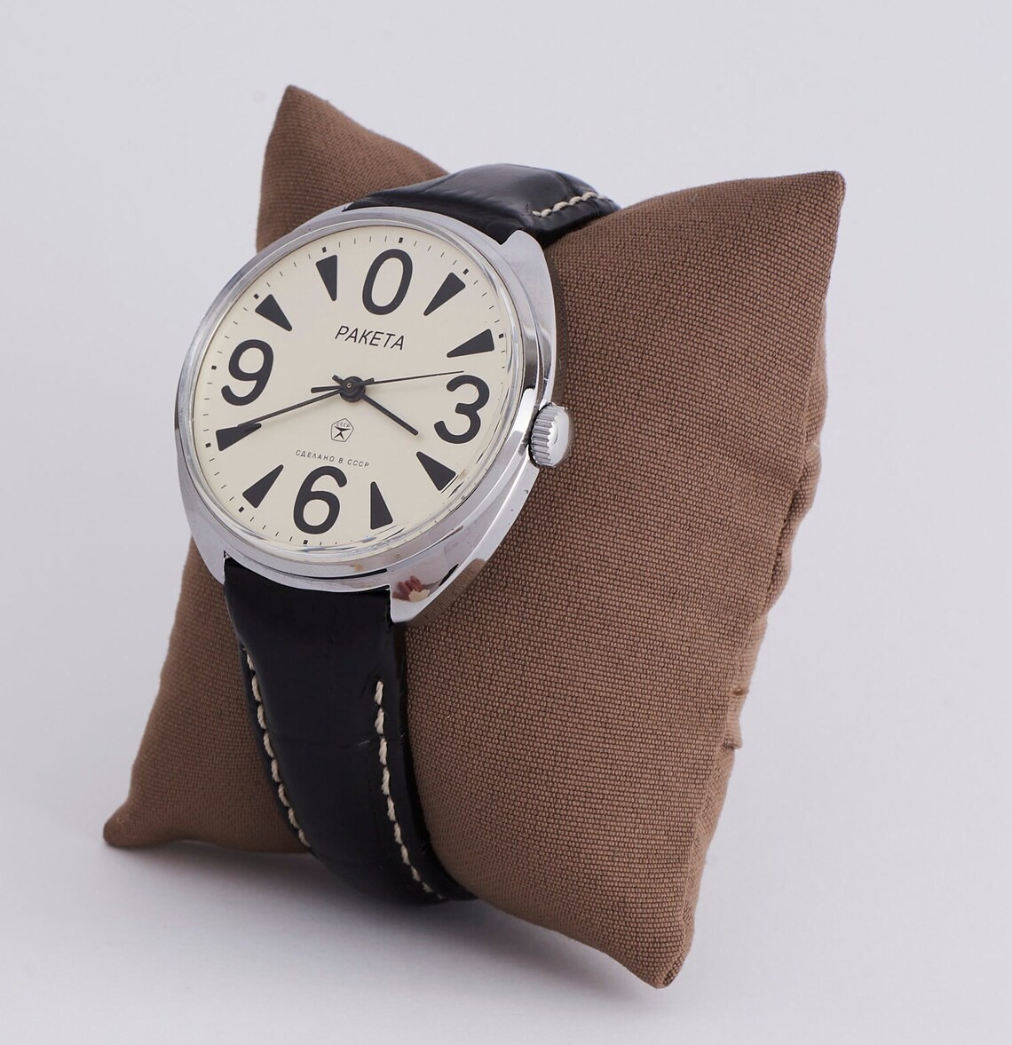 Rare Raketa Big Zero Soviet Mens Watch 2609 WRISTWATCH USSR Service