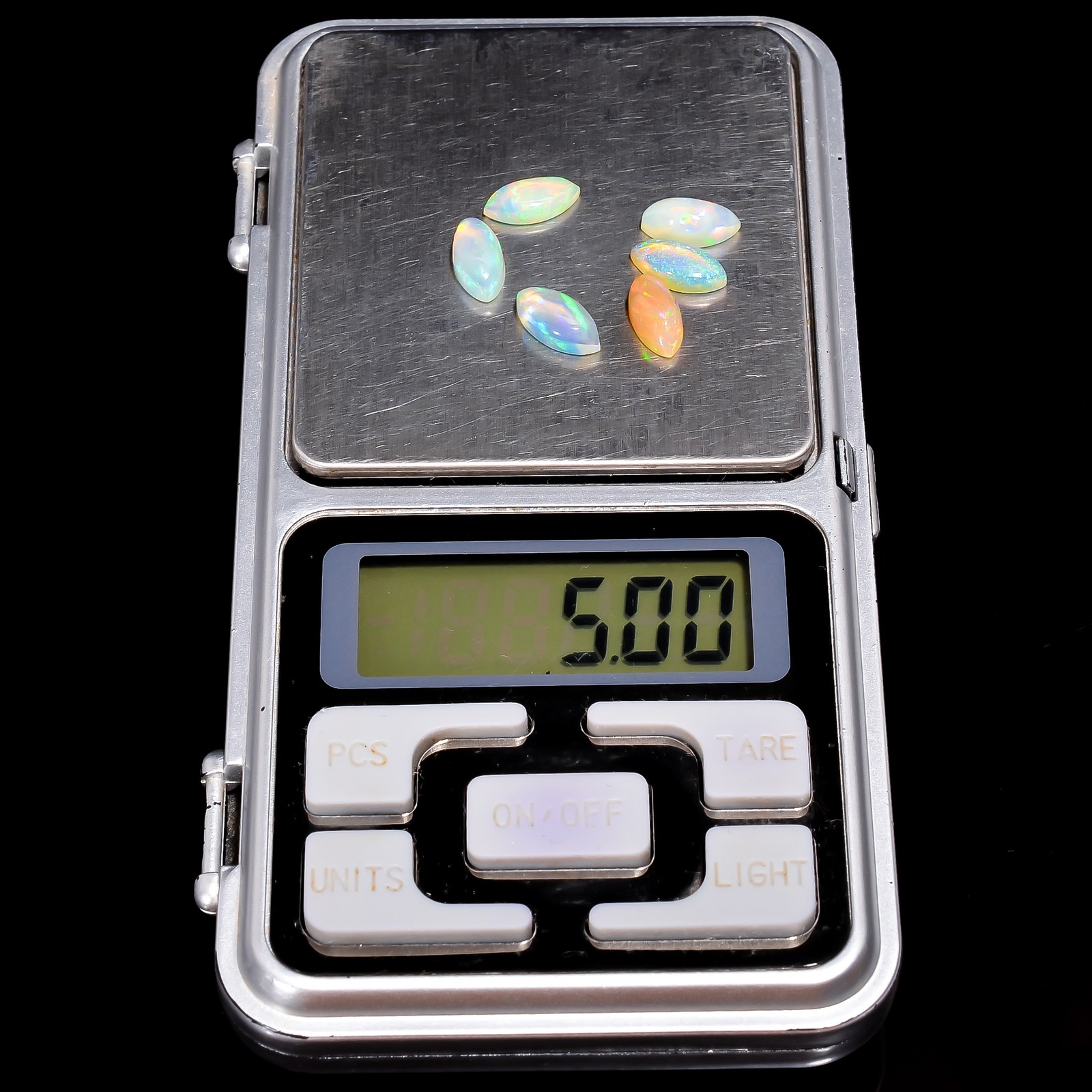 Natural Fire Ethiopian Opal Marquise Cabochon Gemstone 5 Ct. Lot 12X6mm UGO-16