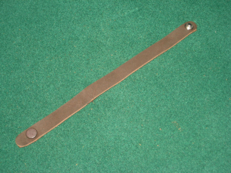 Brown leather bracelet wristband 1/2″ x 7″ soft leather HANDCRAFTED bohemian