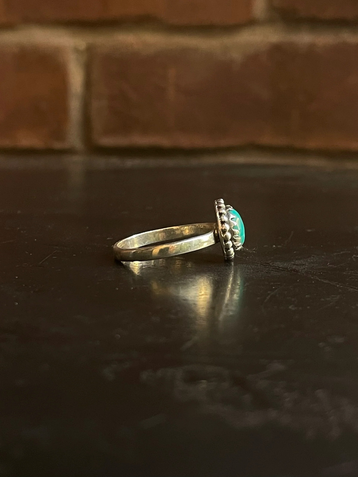 Kingman Turquoise Ring | Sterling Silver | Size 9 G364