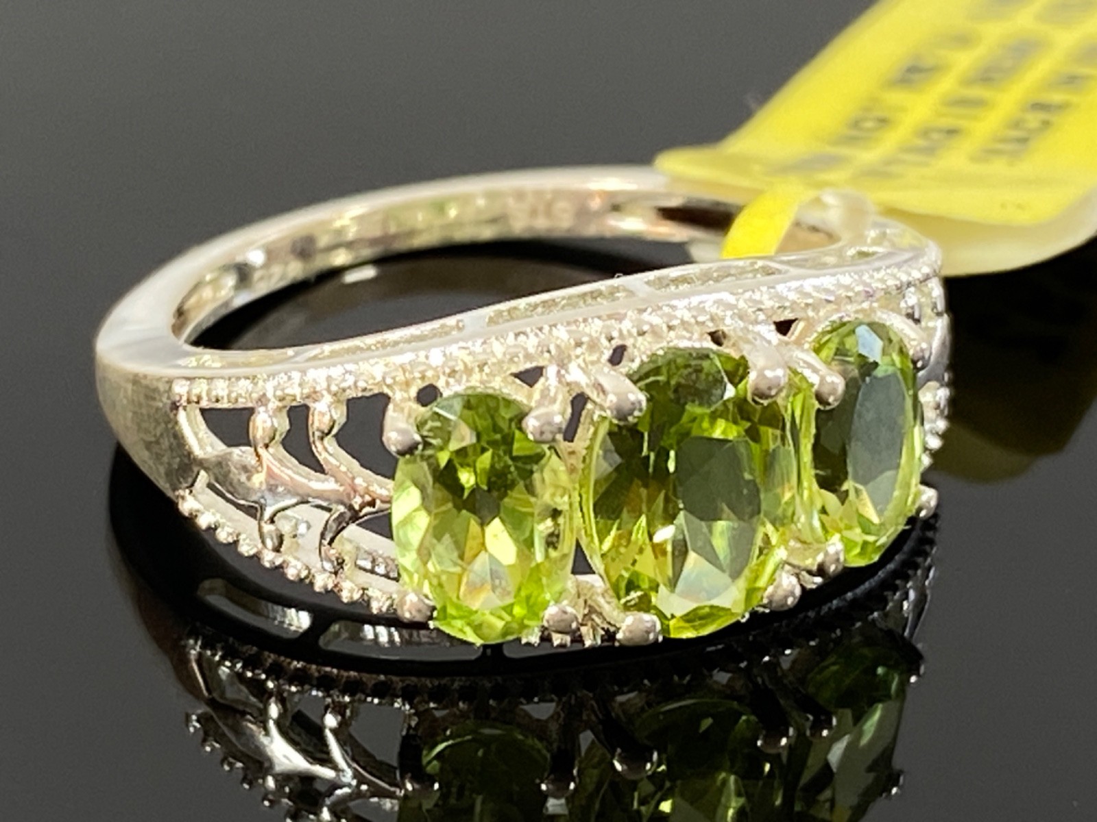 Sterling Silver STS CHUCK CLEMENCY Peridot Ring New w/ Tag – Size 6 / 2 Grams