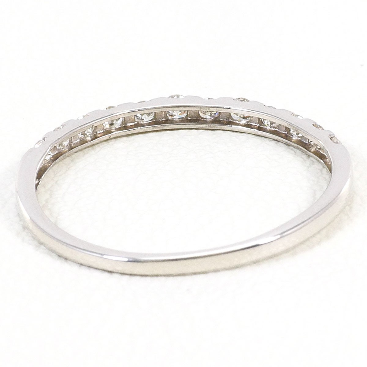 PT950 Platinum Ring 7 JPsize Diamond 0.15ct 0.7g Free shipping Used