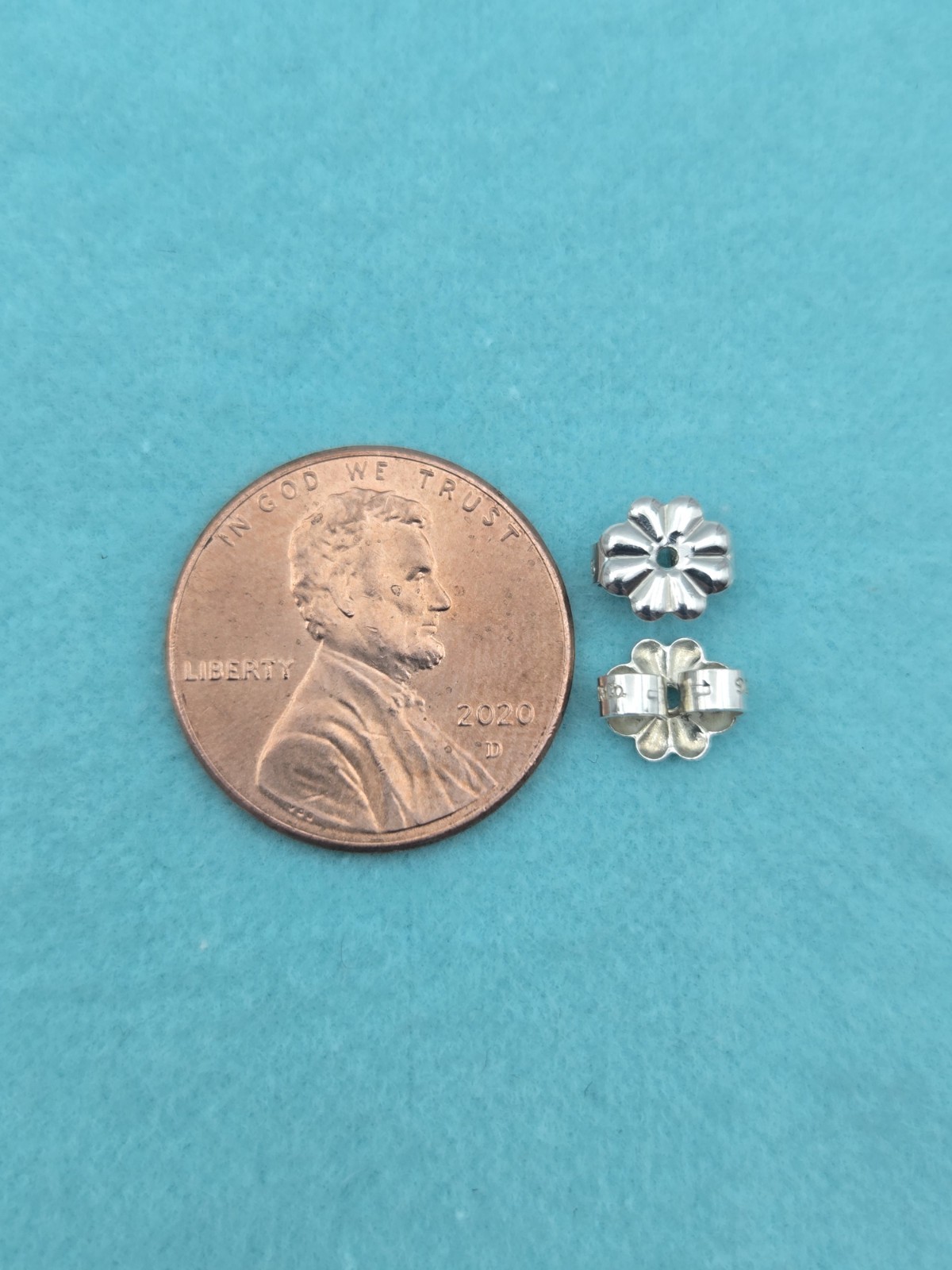 Authentic Tiffany & Co. Sterling Silver Earring Butterfly Push Back Backings