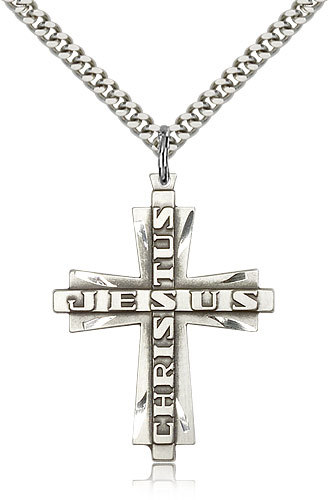 .925 Sterling Silver Cross Necklace For Men On 24 Chain – 30 Day Money Back …