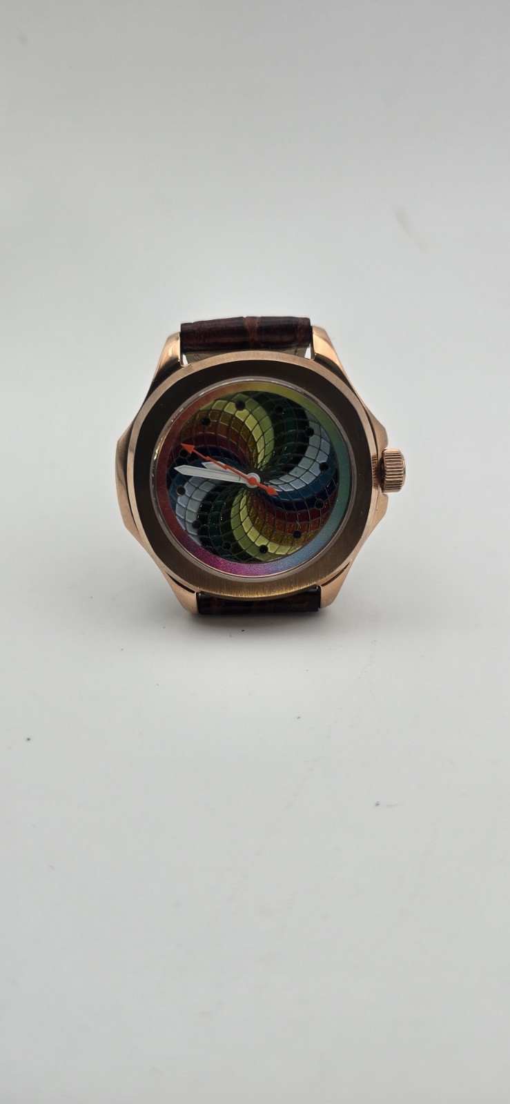 Knickerbockerwatchco Hand Engraved Enamel Guilloche Dial 44mm