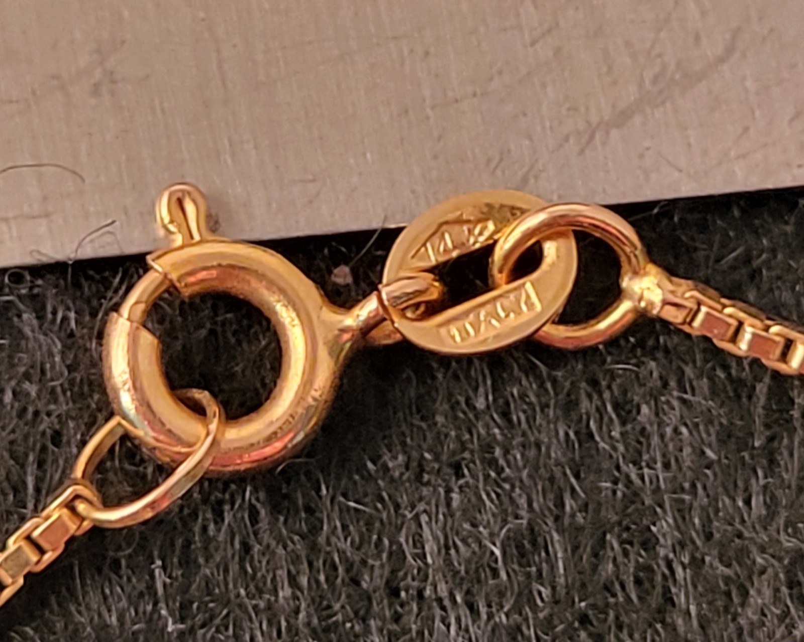 Vintage 14k Italy Solid Yellow Gold ☆Childs ID Bracelet ☆5.75″ ☆Excellent